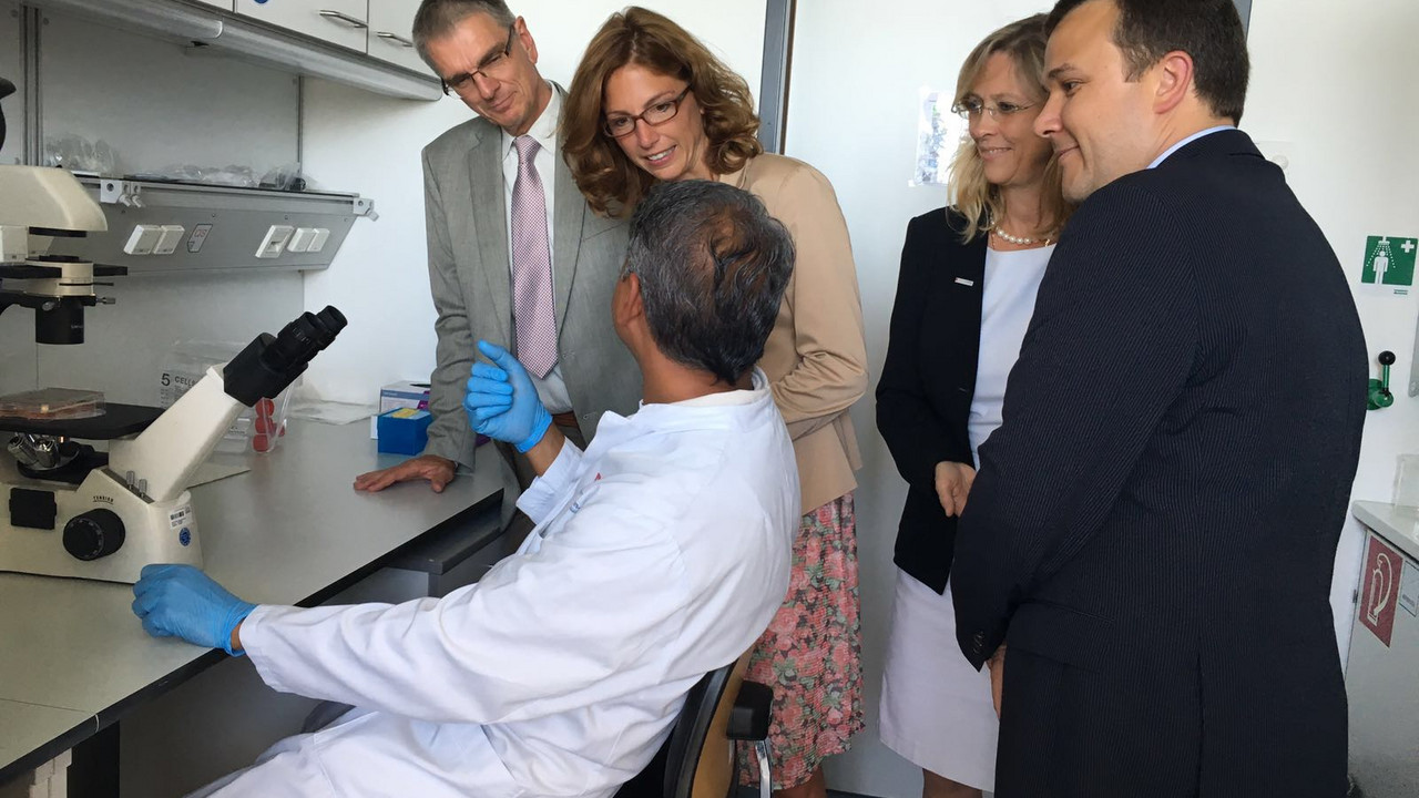 Gesundheitsministerin Sabine Bätzing-Lichtenthäler besucht das CTH in Mainz