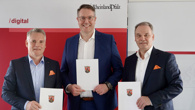 Digitalisierungsminister Schweitzer und Deutsche GigaNetz  unterzeichnen Absichtserklärung zum Glasfaserausbau