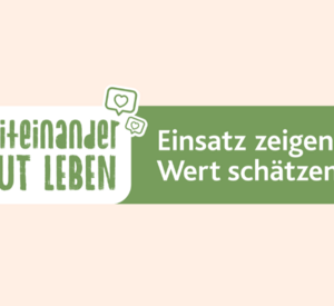 Logo der Kampagne Einsatz zeigen.Wert schätzen. 